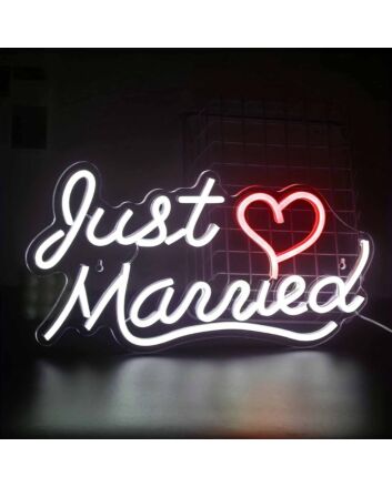 Just Married LED Neon Sign