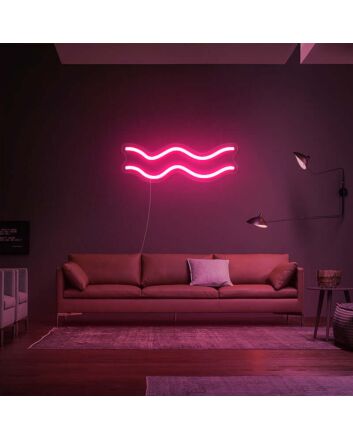 Aquarius Zodiac Neon Sign