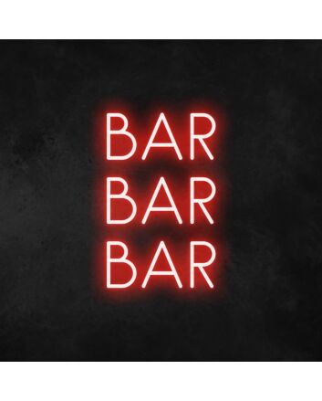 Bar Bar Bar Neon Sign