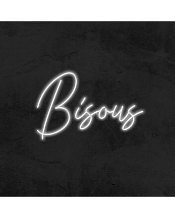 Bisous Neon Sign