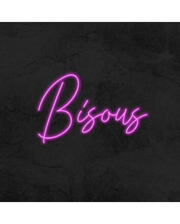 Bisous Neon Sign