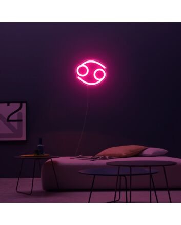 Cancer Zodiac Neon Sign