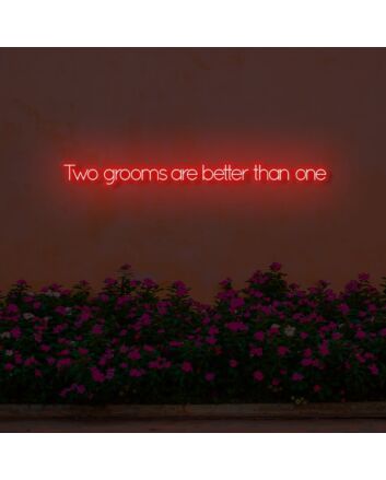 Two bridegrooms are better than one LED Neon Sign