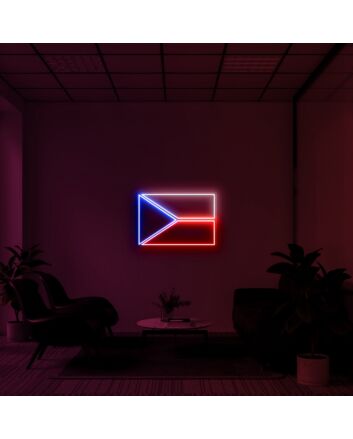 Czech Republic Flag Neon Sign