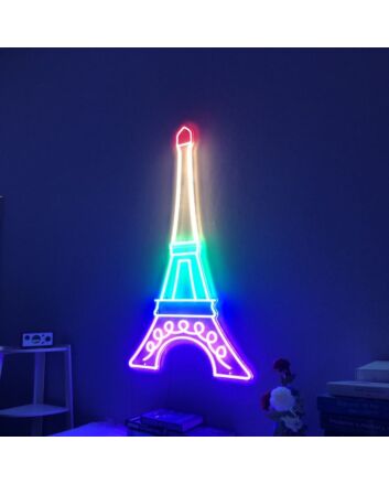 Eiffel Tower Neon Sign