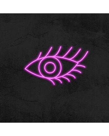 Eye With Lashes Neon Sign