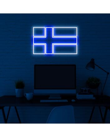 Finland Flag Neon Sign