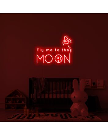 Fly Me To The Moon V1 Neon Sign