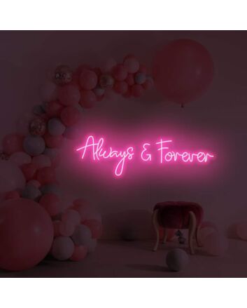 Forever &amp; Ever LED Neon Sign
