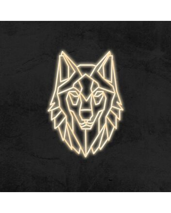 Geo Wolf Neon Sign