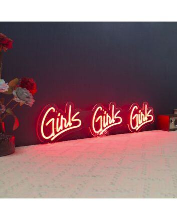 Girls Girls Girls Neon Sign