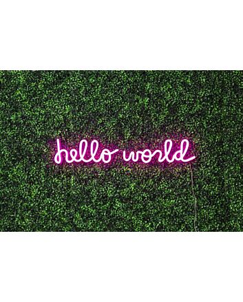 Hello World Neon Sign