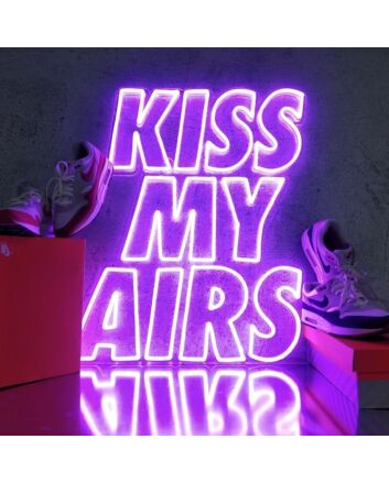 Kiss My Airs Neon Sign