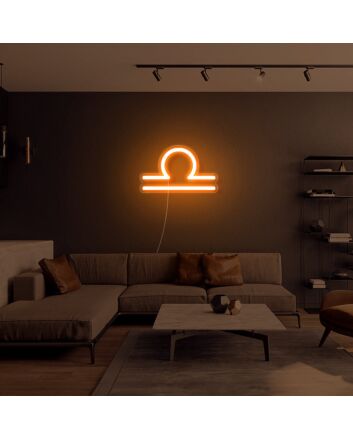 Libra Zodiac Neon Sign