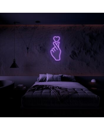 Love At Your Fingertips Neon Sign