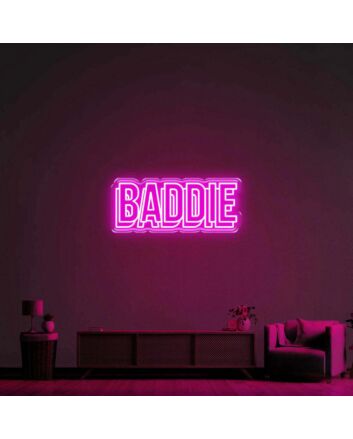 Baddie Double LED Neon Sign