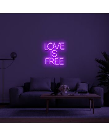 Love Is Free Neon Sign
