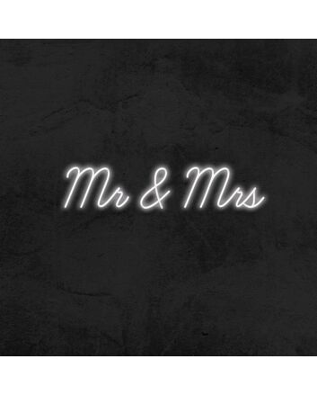 Mr and Mrs V1 Neon Sign