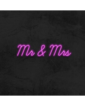 Mr and Mrs V1 Neon Sign
