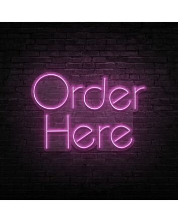 Order Here Neon Sign
