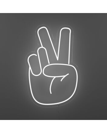 Peace Hand Neon Sign