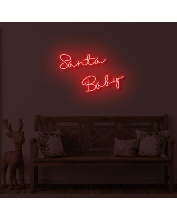 Santa Baby LED Neon Sign
