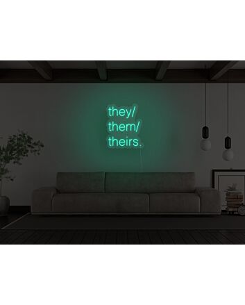 Pronouns Neon Sign