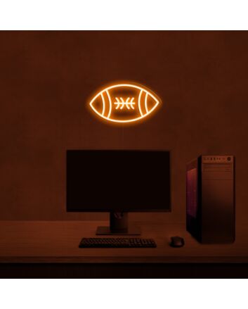 Rugby Ball Neon Sign