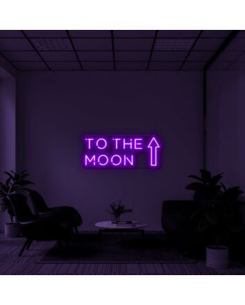 To The Moon V2 Neon Sign