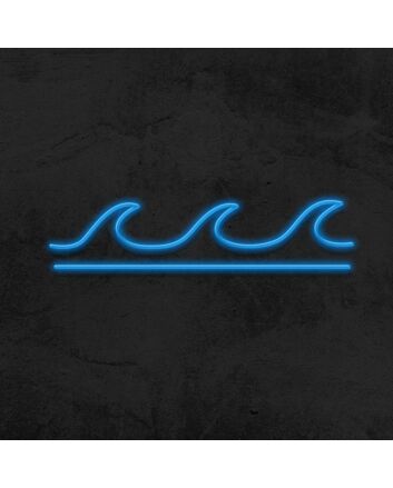 Waves Neon Sign