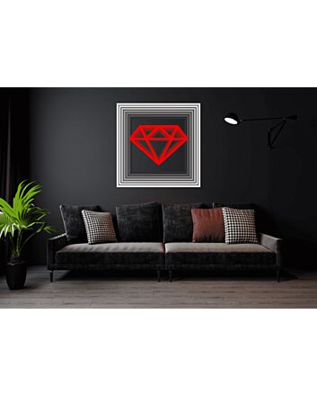 Diamond Infinity Mirror Neon Sign
