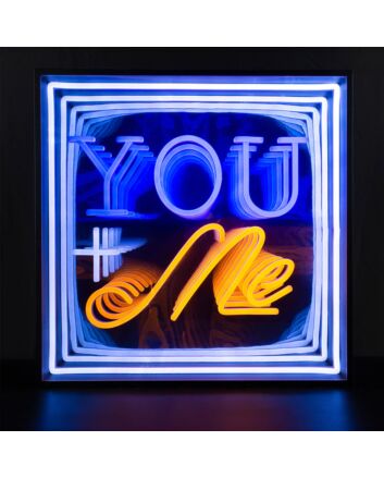You Me Infinity Mirror Neon Sign
