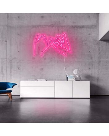 Pinky Finger Promise Neon Sign