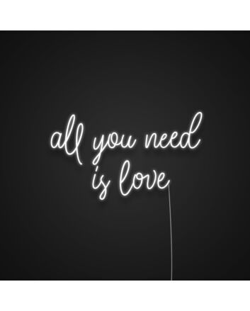 All You Need Is Love V2 Neon Sign