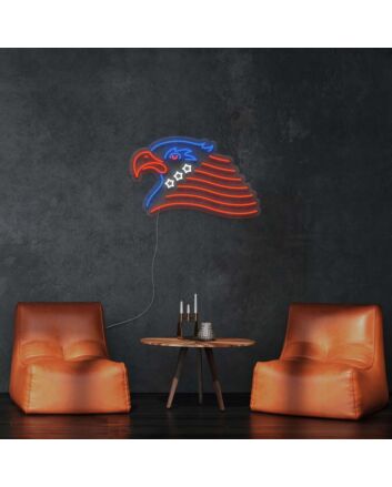 American National Eagle 4th of July Neon Sign