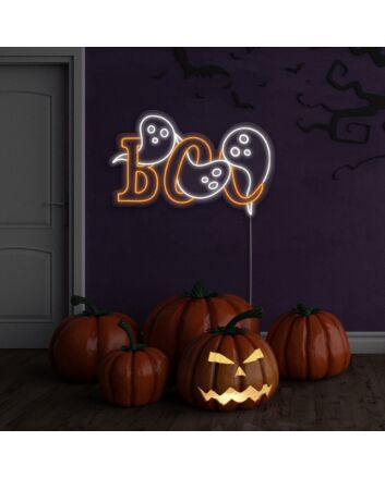 Boo Ghost Neon Sign