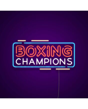 Boxing Champions Neon Sign