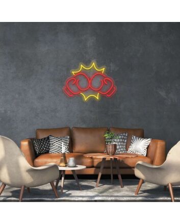 Boxing Punch Neon Sign