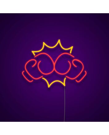 Boxing Punch Neon Sign