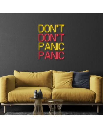 Dont Panic Neon Sign