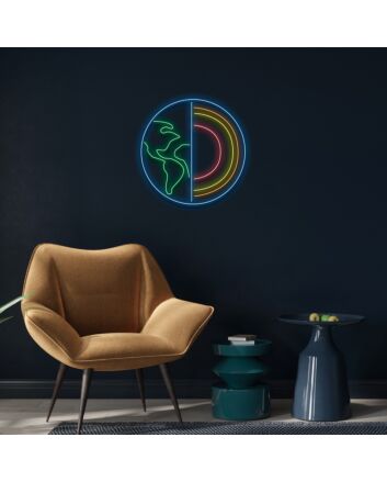 Earths Anatomy Custom Neon Sign