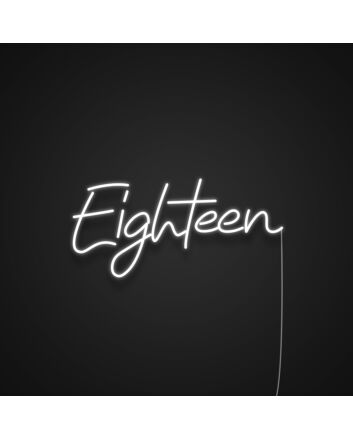 Eighteen Neon Sign