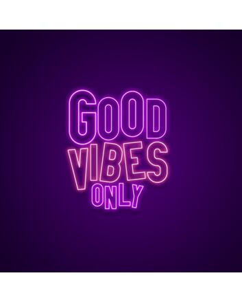 Good Vibes Only Neon Sign