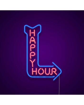 Happy Hour Neon Sign