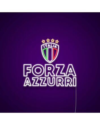 Italia Forza Azzuri Neon Sign