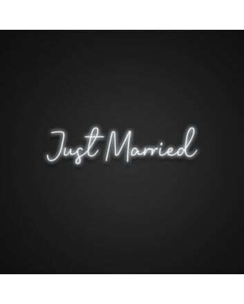 Just Married Neon Sign