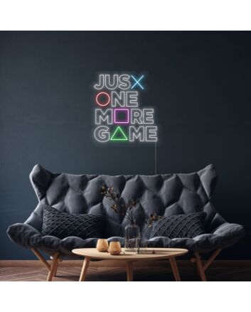 Just One More Game Neon Sign