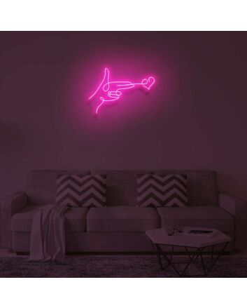 LOVE GUN" LED Neon Sign