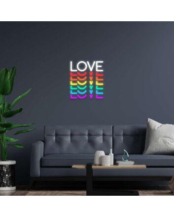 Love Rainbow Neon Sign