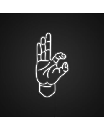 Ok Hand Neon Sign